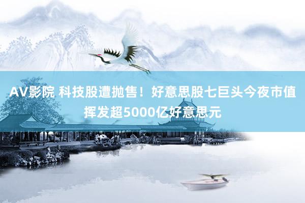 AV影院 科技股遭抛售！好意思股七巨头今夜市值挥发超5000亿好意思元