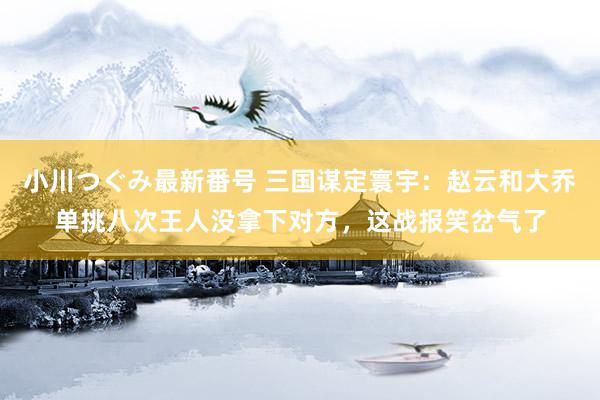 小川つぐみ最新番号 三国谋定寰宇：赵云和大乔单挑八次王人没拿下对方，这战报笑岔气了