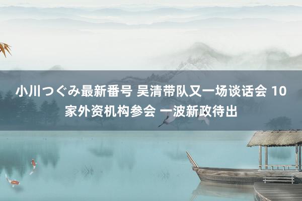 小川つぐみ最新番号 吴清带队又一场谈话会 10家外资机构参会 一波新政待出