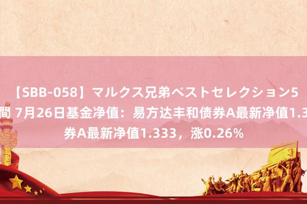 【SBB-058】マルクス兄弟ベストセレクション50タイトル4時間 7月26日基金净值：易方达丰和债券A最新净值1.333，涨0.26%