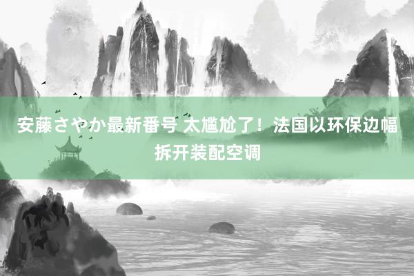 安藤さやか最新番号 太尴尬了！法国以环保边幅拆开装配空调