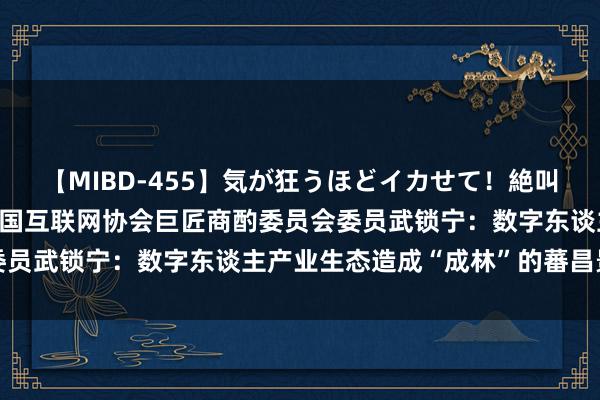 【MIBD-455】気が狂うほどイカせて！絶叫アクメ50連発4時間 中国互联网协会巨匠商酌委员会委员武锁宁：数字东谈主产业生态造成“成林”的蕃昌景不雅