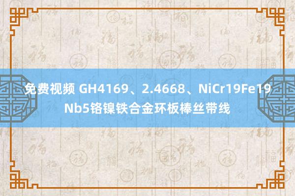 免费视频 GH4169、2.4668、NiCr19Fe19Nb5铬镍铁合金环板棒丝带线