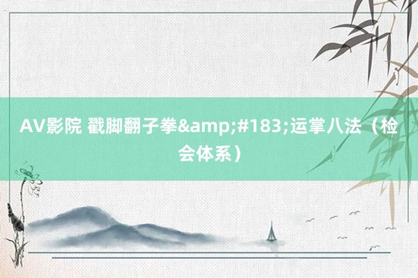 AV影院 戳脚翻子拳&#183;运掌八法（检会体系）